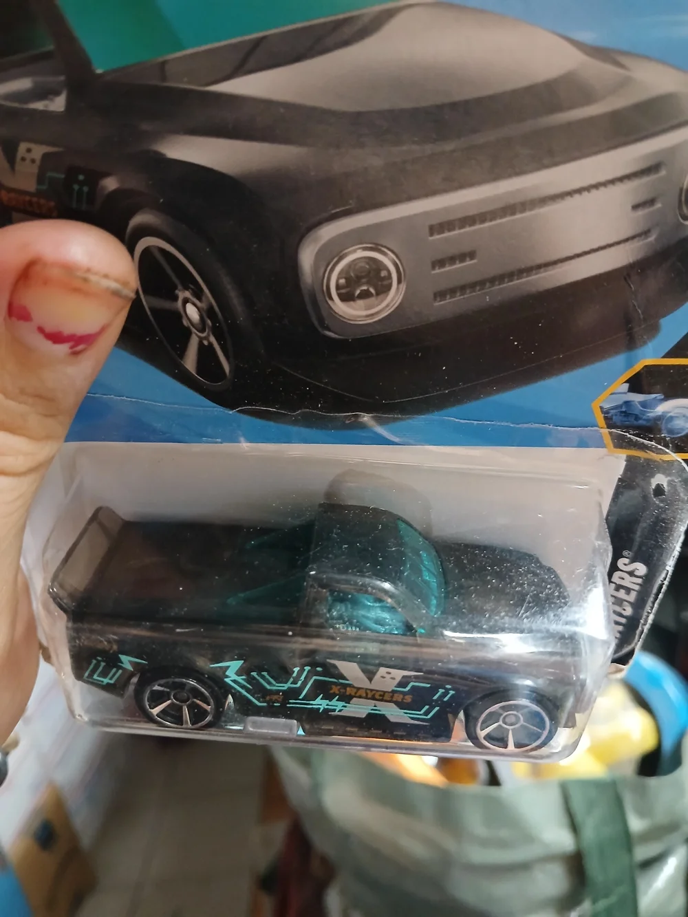 the Draftnator diecast car  2025 Hot Wheels X-Raycers  Black Kroger Exclusive